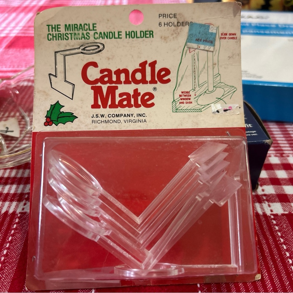 Clear Candle Holder Set